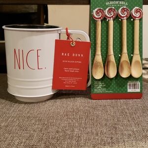 Rae Dunn Sifter and Wooden Candy Cane Spoons